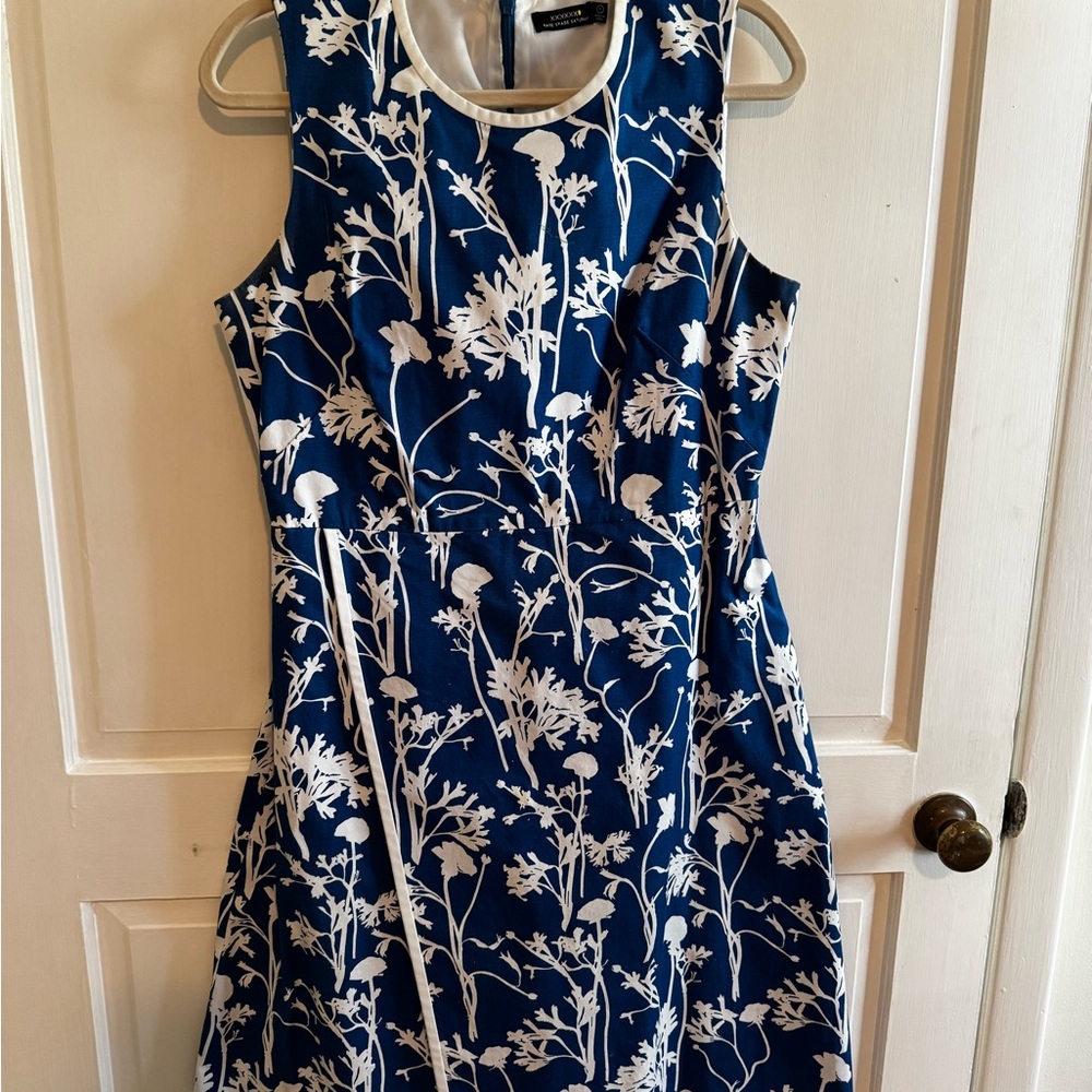 Kate Spade Navy and White Floral  Dress